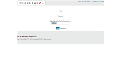 Desktop Screenshot of hidelinkz.com